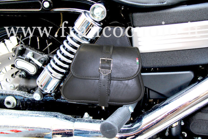 Tasca laterale per Harley Davidson Dyna - Spring Bag Destra Nera