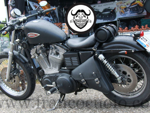 Borsa laterale per Harley Davidson Sportster Triangolo Sinistra nero - immagine 3