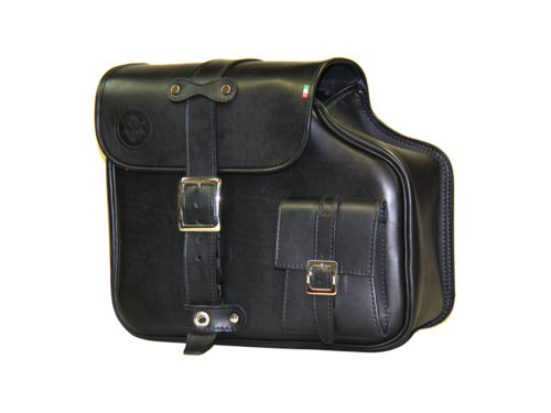 Borsa laterale per Harley Davidson Sportster - Iron - Custom - Forty Eight - modello HDS 883 Sinistra nera - immagine 3