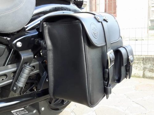 Borsa laterale per Yamaha Bolt XV 950 - HDS 883 Spring sinistra nera - immagine 7