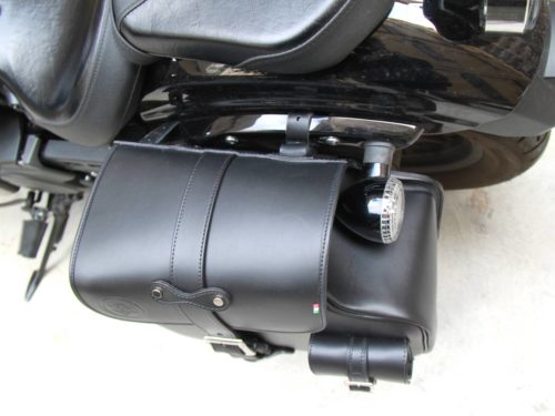 Borsa laterale per Yamaha Bolt XV 950 - HDS 883 Spring sinistra nera - immagine 4