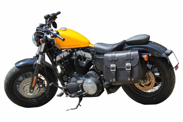 Borsa laterale per Harley Davidson Sportster - Custom Spring  Sportster Estendibile sinistra nera