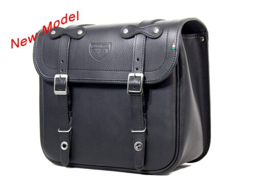 Borsa laterale Destra Benelli Imperiale 400 - "Little Bag" Nera con fissaggio a cinghie - immagine 2