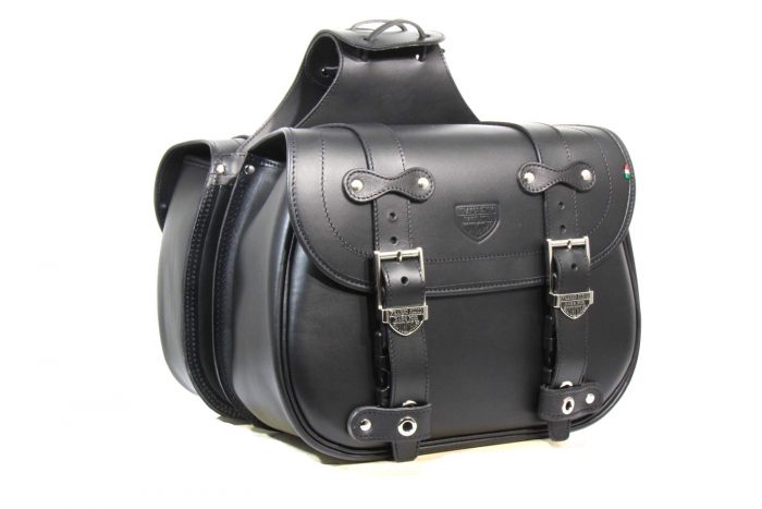 Coppia Borse laterali per Harley Davidson Sportster - Custom Bag Bisaccia nere