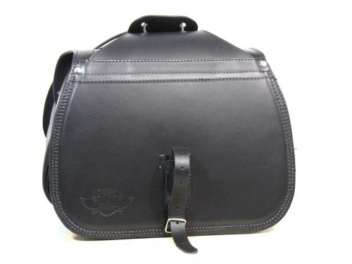 Coppia Borse laterali per Harley Davidson Sportster - Custom Bag Bisaccia nere - immagine 5