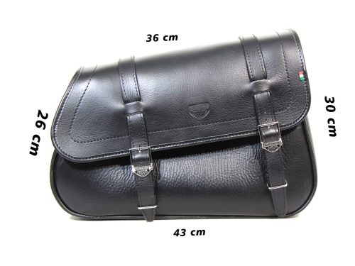 Borse laterali per Guzzi V7 Stone Special Edition - Corner Bag Coppia Estendibile  Con supporto B&B e sgancio rapido ClickFix (Bordi rossi) - immagine 13