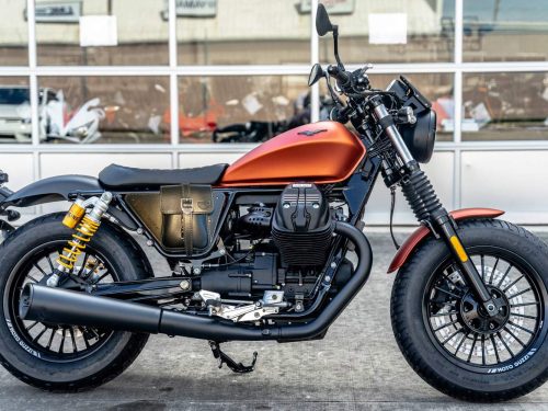 Tasca Fianchetto Coppia Guzzi V9 Bobber Nero - immagine 8