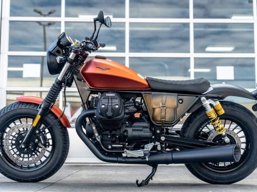 Tasca Fianchetto Coppia Guzzi V9 Bobber Nero - immagine 10