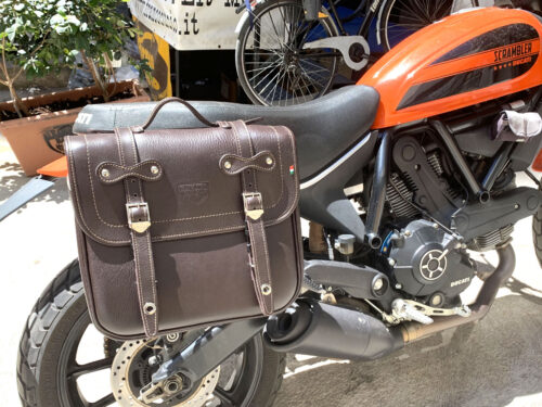 Borsa laterale per Ducati Scrambler Icone - Little Bag testa Destra di moro con  Supporto B&B e Sgancio rapido ClickFix - immagine 2