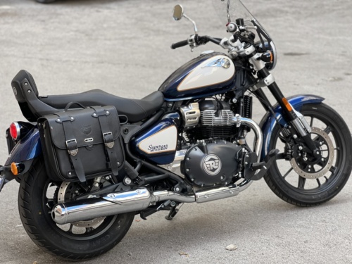 Borse laterali per Super Meteor 650 - Little Bag Coppia Nere con Telai Sgancio rapido Roy - immagine 3